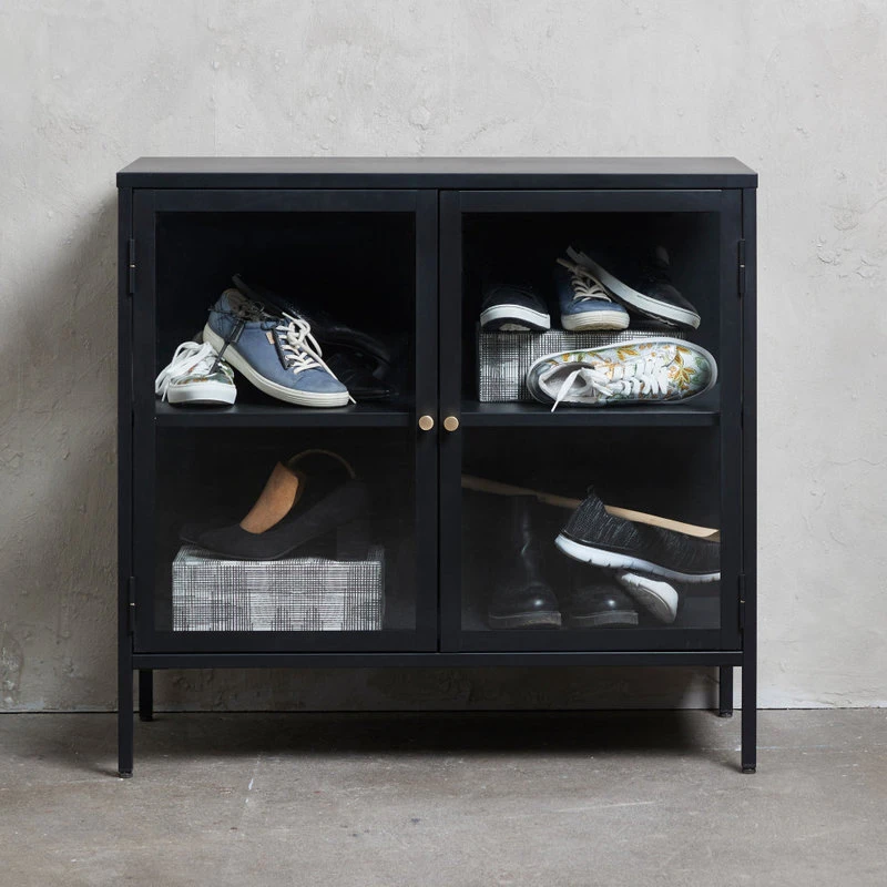 Unique Furniture Metal & Glass Sideboard, 2-Section 9 Unique Furniture Metal & Glass Sideboard, 2-Section - Image 9