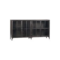 Terra Nova Designs York Black Metal Sideboard Cabinet