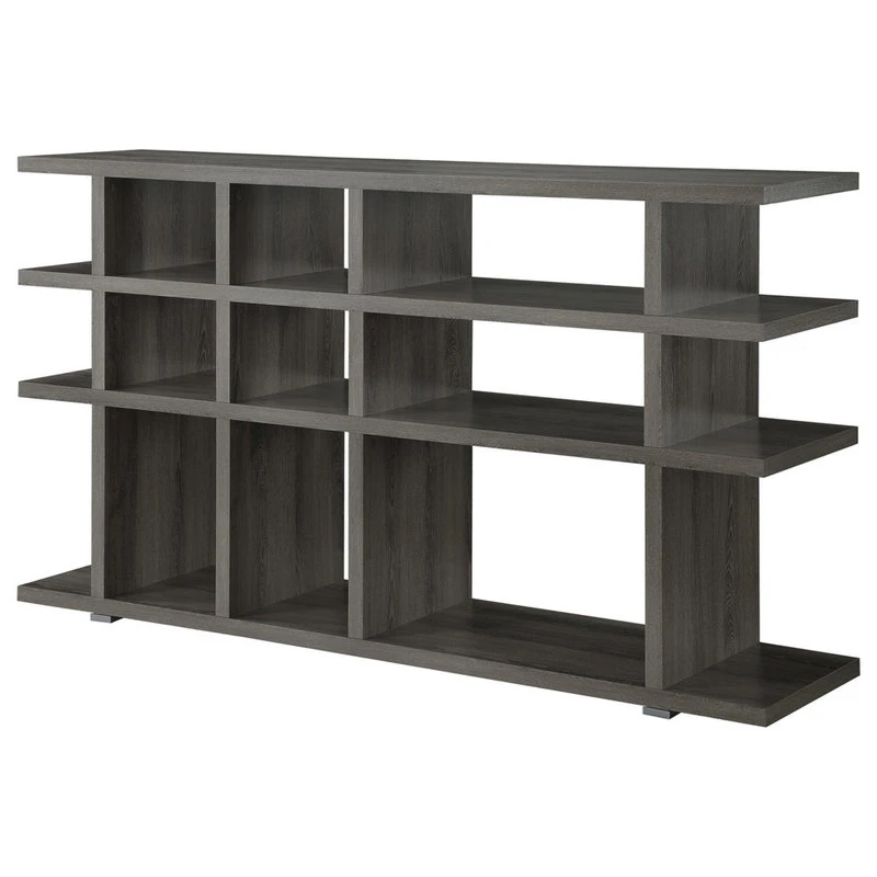 Coaster Home Furnishings Coaster Contemporary Weathered Gray Bookcase/Console