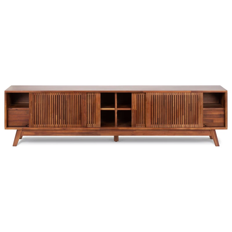 LIEVO Newburry TV Stand, Brown 4 LIEVO Newburry TV Stand, Brown - Image 4