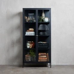 Unique Furniture Glass & Metal Display Cabinet, Tall 17 Unique Furniture Glass & Metal Display Cabinet, Tall -NovaSolo Shop 1511b7f7027d1d25 5662 w800 h800 b0 p0