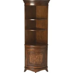 Butler Specialty Company Dowling Olive Ash Burl Corner Cabinet - Medium Brown
