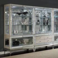 Michael Amini Hollywood Swank Curio Cabinet With Glass Doors - Pearl Caviar 5 Michael Amini Hollywood Swank Curio Cabinet With Glass Doors - Pearl Caviar -NovaSolo Shop 19116fb002fa6fbe 8986 w800 h800 b0 p0