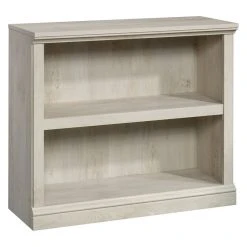 Sauder Engineered Wood 2 Shelf Bookcase In Chalked Chestnut Finish