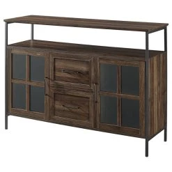 Walker Edison 48" Industrial 3-Door Buffet, Dark Walnut 10 Walker Edison 48" Industrial 3-Door Buffet, Dark Walnut -NovaSolo Shop 1cf1f7d20d78febe 0972 w800 h800 b1 p0
