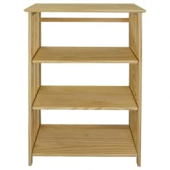 Casual Home Soho Manhattan 4-Shelf Folding Bookcase 26" Wide, Natural