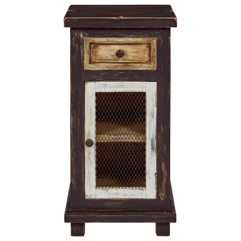 Progressive Furniture Stella Small Chairside Cabinet, Dark Chocolate Caramel 4 Progressive Furniture Stella Small Chairside Cabinet, Dark Chocolate Caramel - Image 4
