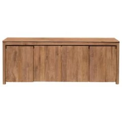 Chic Teak Inc. Recycled Teak Wood Solo Buffet, 4 Doors