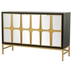 Brimfield & May Glam Black Wood Cabinet 561990