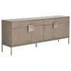 Sunpan Modern Home Jade Sideboard, Antique Silver, Ash Gray