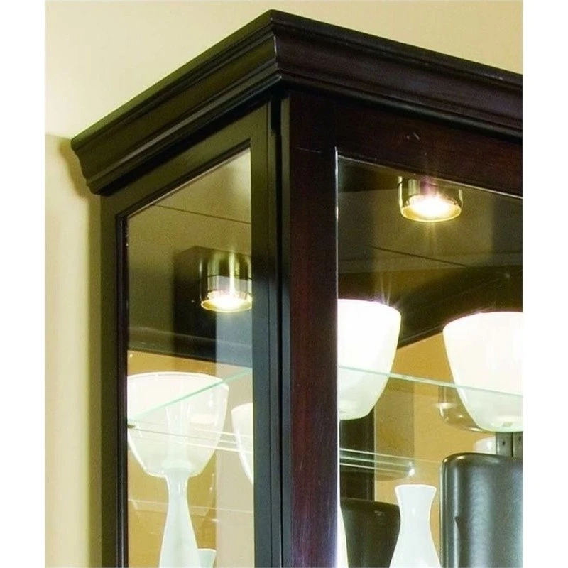 Beaumont Lane Curio Cabinet In Chocolate Cherry 4 Beaumont Lane Curio Cabinet In Chocolate Cherry - Image 4