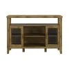 Pemberly Row 52" Wood Console High Boy Buffet In Barnwood
