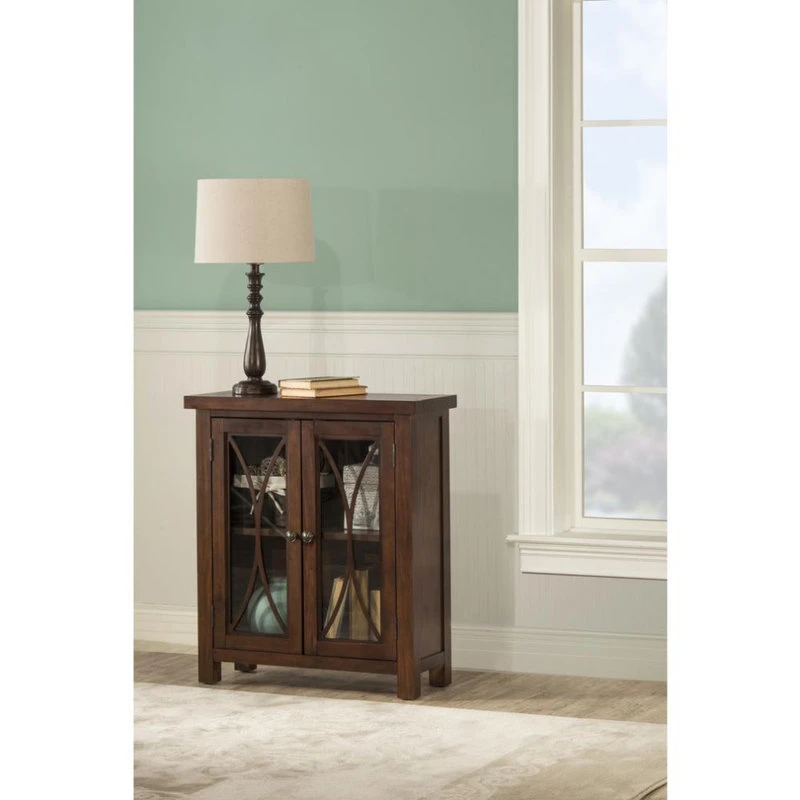 Hillsdale Furniture Bayside 2-Door Cabinet, Rustic Mahogany - Image 2