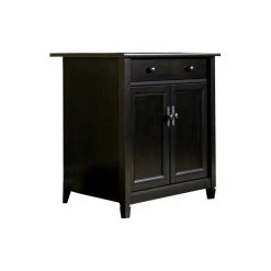 Sauder Edge Water Utility Stand In Estate Black