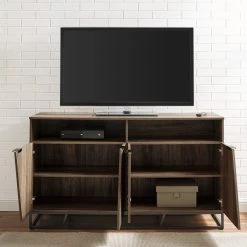 Walker Edison 58" Angled Door Sideboard, Reclaimed Barnwood -NovaSolo Shop 33513f510011fab2 1262 w800 h800 b0 p0