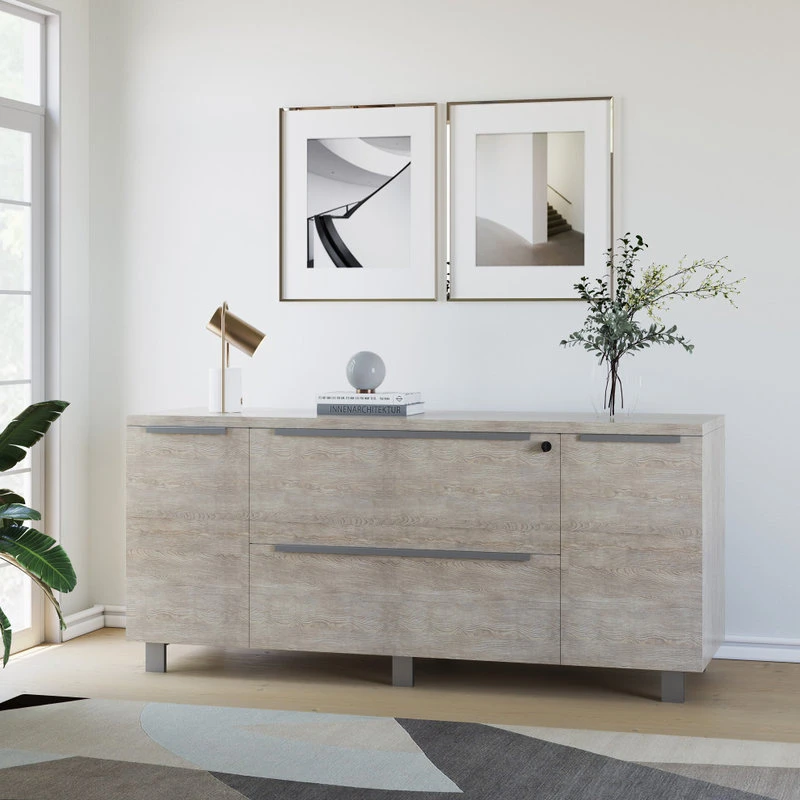 Unique Furniture K123 Credenza, Gray 11 Unique Furniture K123 Credenza, Gray - Image 11
