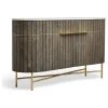 Gild Lenox 56" Wide Wood And Stone Sideboard
