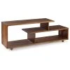 Walker Edison 60" Rustic Solid Wood TV Stand Console Entertainment Center, Amber