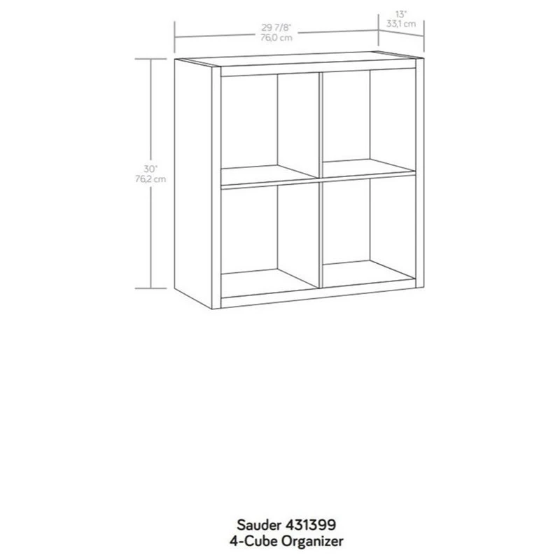 Sauder Engineered Wood 4-Cube Organizer In Rural Pine Finish 2 Sauder Engineered Wood 4-Cube Organizer In Rural Pine Finish - Image 2