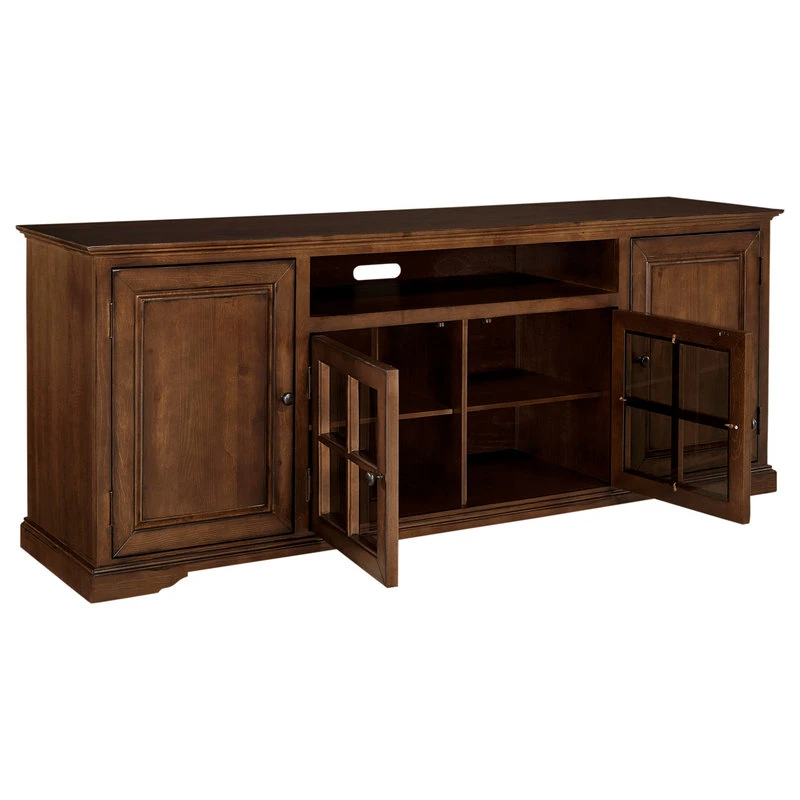 Progressive Furniture Hamilton TV Console, Auburn Cherry, 82" - Image 2