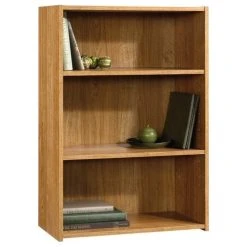 Sauder Beginnings Modern Engineered Wood 3-Shelf Bookcase In Highland Oak