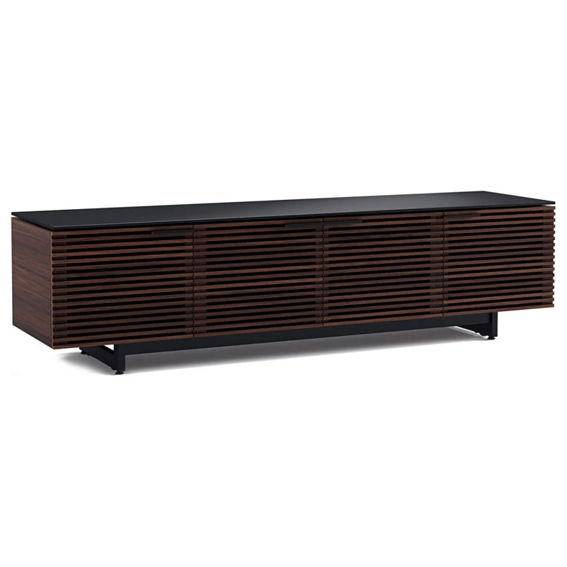 BDI Furniture Corridor Quad-Width Low Media Console By BDI, Chocolate Stained Walnut - Image 2