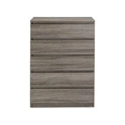 Tvilum Naia 5 Drawer Chest, Truffle