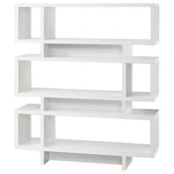 Monarch Contemporary Modern Laminate Bookshelf With White Finish I 2532