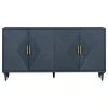 Crestview Collection Arvada 4 Door Sideboard, Blue