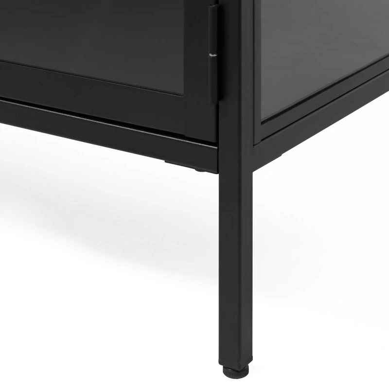 Unique Furniture Metal & Glass Sideboard, 2-Section 5 Unique Furniture Metal & Glass Sideboard, 2-Section - Image 5