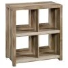 Sauder HomePlus 4 Cubby Bookcase In Lintel Oak