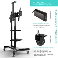 ONKRON Mobile TV Stand With Wheels For 40-70 Inch Screen TVs Up To 100 Lbs 14 ONKRON Mobile TV Stand With Wheels For 40-70 Inch Screen TVs Up To 100 Lbs -NovaSolo Shop 5161d3cf03cc543b 5708 w800 h800 b0 p0