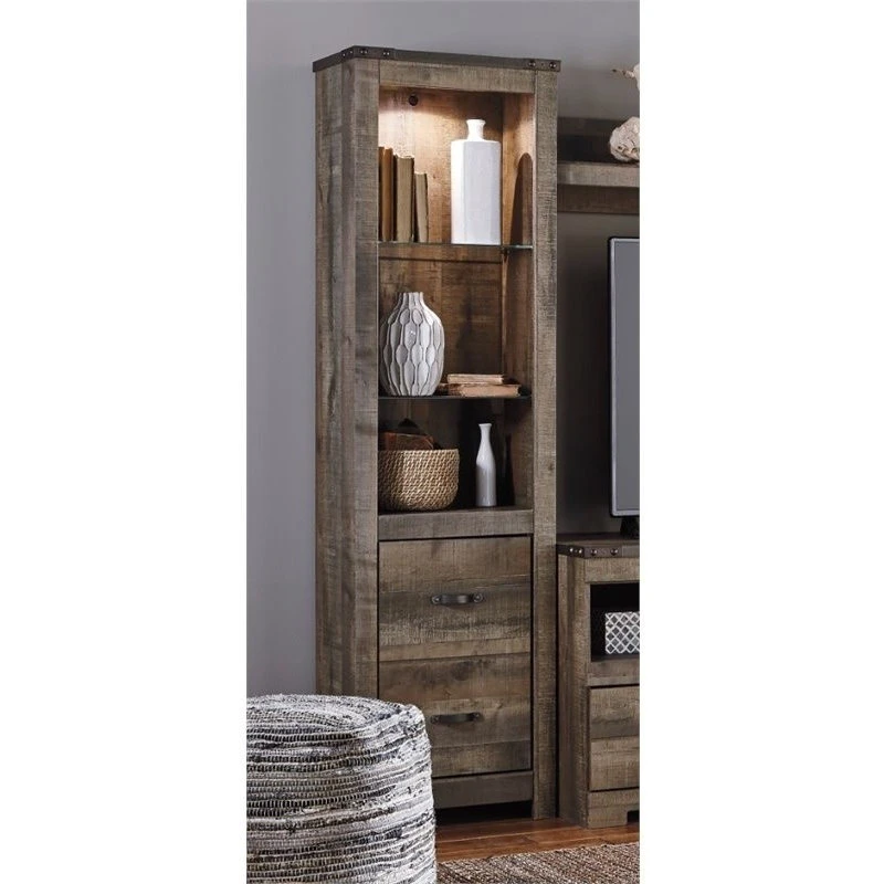 Ashley Furniture Industries Ashley Furniture Trinell Tall Pier In Brown - Image 2