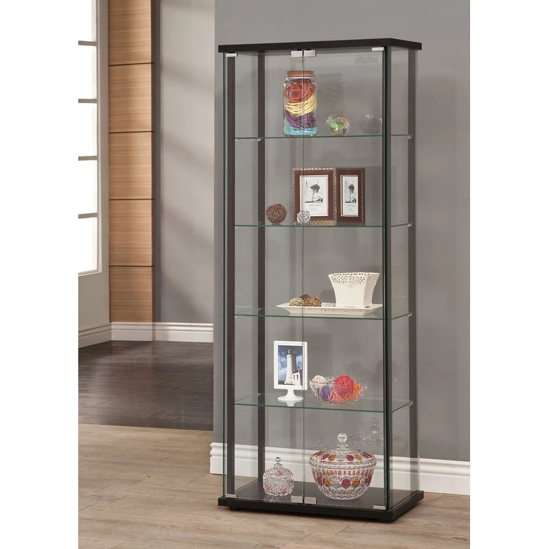 Coaster Home Furnishings Coaster Curio Cabinet, Black Finish 950170 1 Coaster Home Furnishings Coaster Curio Cabinet, Black Finish 950170