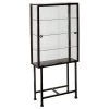 SEI Furniture Symon Metal/Glass Bunching Display Cabinet