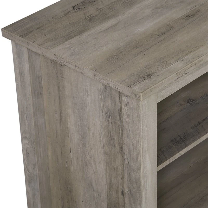 Walker Edison 58" Wood TV Media Stand In Gray Wash 4 Walker Edison 58" Wood TV Media Stand In Gray Wash - Image 4