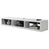 Martin Furniture Wall Mounted TV Console Entertainment Center Wall Decor Shelve Storage 60-inch