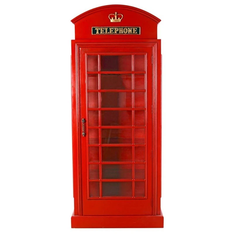 Design Toscano British Telephone Booth Display Cabinet Frt-Nr 1 Design Toscano British Telephone Booth Display Cabinet Frt-Nr