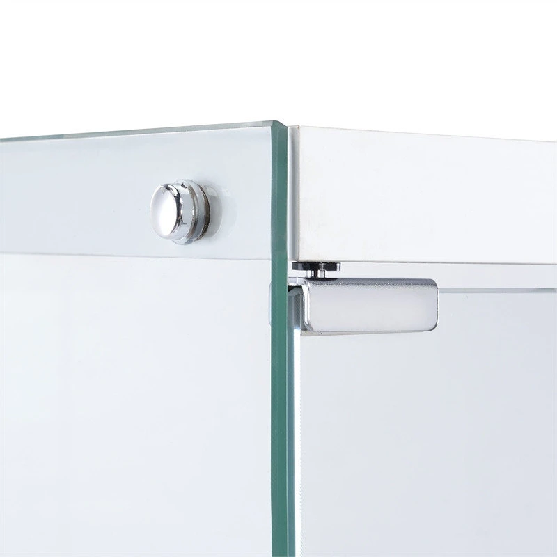 Bowery Hill 68"H Contemporary 3-Shelf Glass Display Cabinet In Clear - Image 5