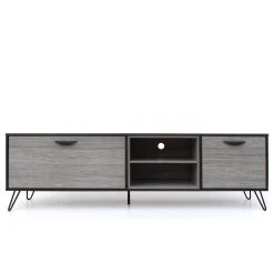 GDFStudio GDF Studio Vivian Mid-Century Modern Two-Toned TV Stand With Hairpin Legs
