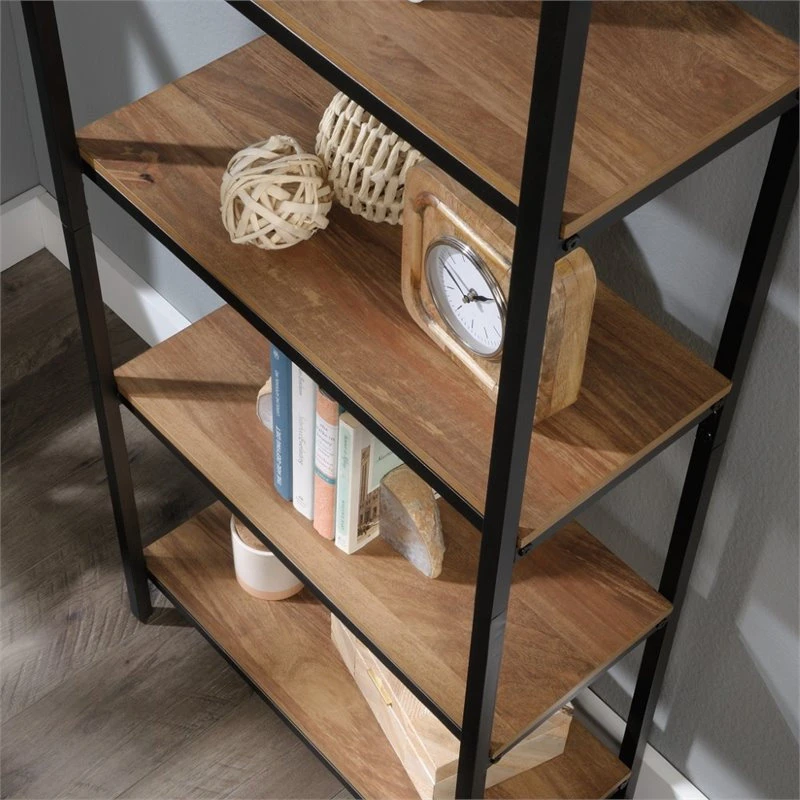 Sauder North Avenue Engineered Wood/Metal Bookcase In Sindoori Mango - Image 4