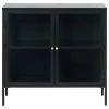 Unique Furniture Metal & Glass Sideboard, 2-Section