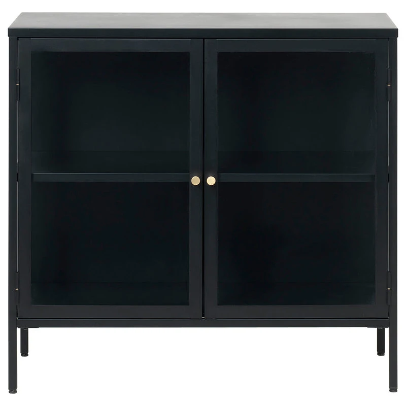 Unique Furniture Metal & Glass Sideboard, 2-Section 1 Unique Furniture Metal & Glass Sideboard, 2-Section