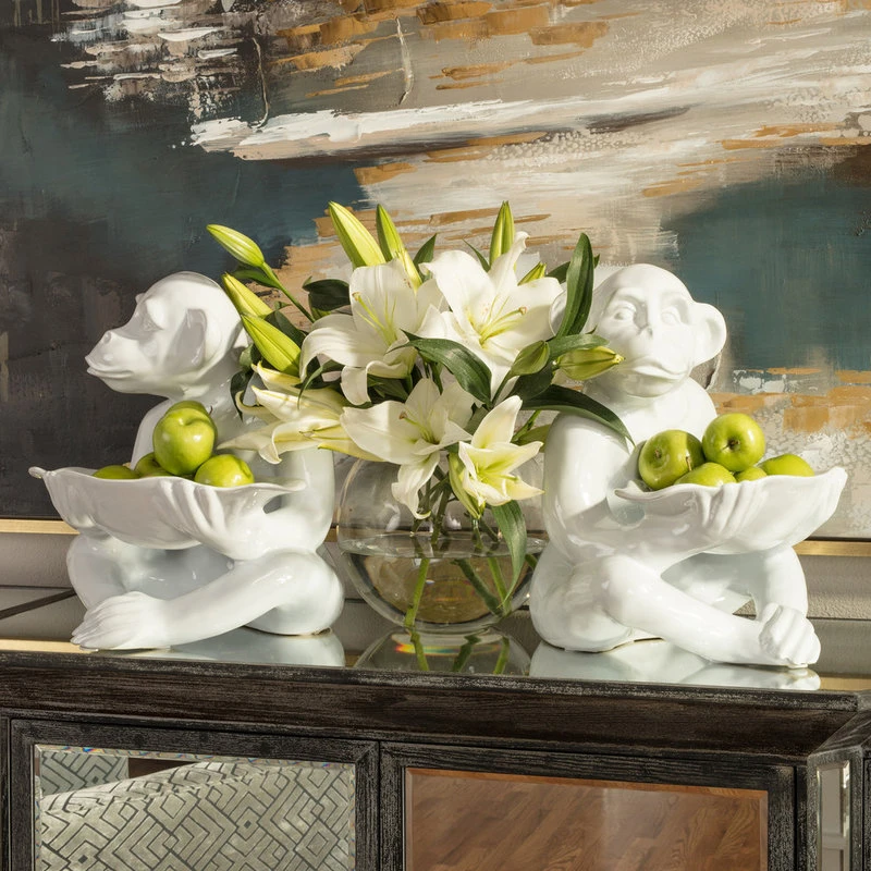 Harp And Finial Crestmont 4 Door Sideboard Distressed Finish On Hardwood With Beveled Mirror - Image 4