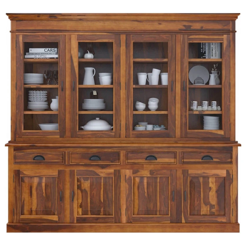 Sierra Living Concepts Inc Cariboo Contemporary Rustic Solid Wood Dining Room Large Buffet Hutch - Image 3