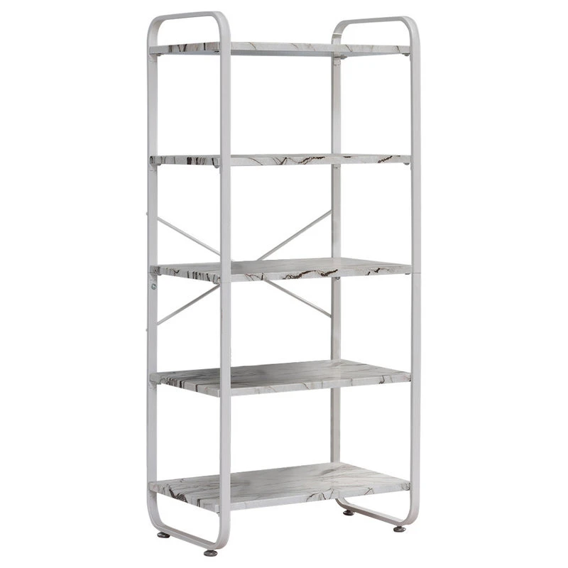 Pilaster Designs Liese White Transitional Freestanding 5 Tier Storage Organizer Unit 1 Pilaster Designs Liese White Transitional Freestanding 5 Tier Storage Organizer Unit