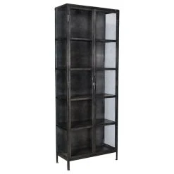 MIX Industrial Iron And Glass Display Cabinet
