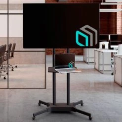 ONKRON Mobile TV Stand With Wheels Rolling Or 40-65 Inch TVs Up To 100 Lbs Black -NovaSolo Shop 74f12fa403ec1fe8 9429 w800 h800 b0 p0