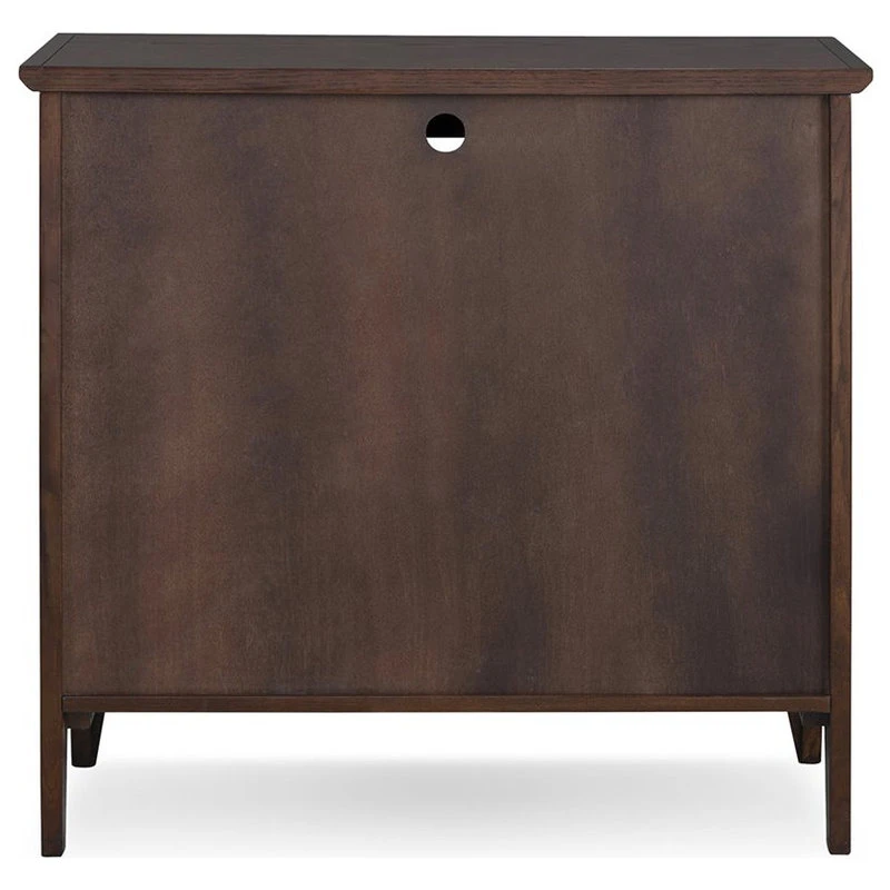 Bowery Hill Curio Cabinet In Chocolate Oak - Image 3
