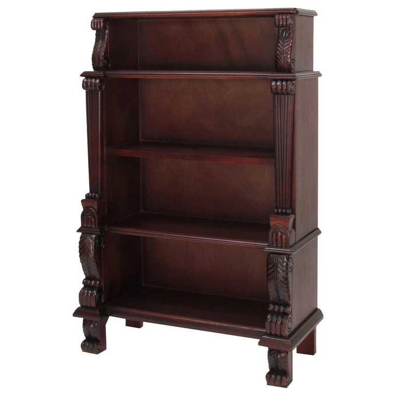Wayborn Home Furnishing Inc Classic Bookcase, Cherry Brown 1 Wayborn Home Furnishing Inc Classic Bookcase, Cherry Brown
